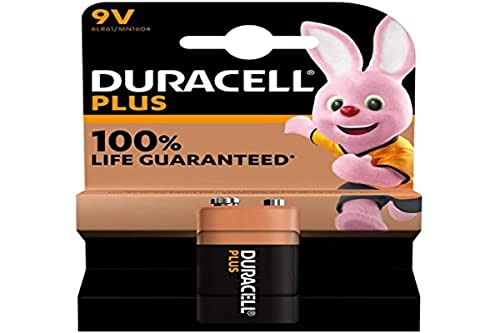 Pilhas DURACELL Plus 9V (1 unidades - CR-2016) Duracell - Baterias de uso geral - alcalino, circular, 9V, cr-2016