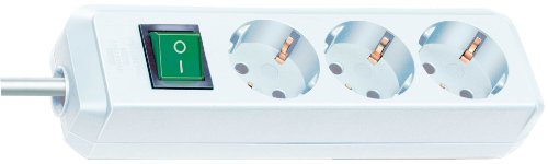 Extensão Elétrica BRENNENSTUHL 1154510100 (3 Tomadas - Tipo F - 5m) Brennenstuhl - Filtros de linha e supressores de surtos - 3 tomadas, tipo f, 5m, interruptor iluminado