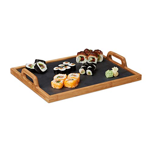 Tábua de Serviço Relaxdays | Castanho (Acessórios de cozinha) Relaxdays - Bandejas de servir - castanho, acessórios de cozinha