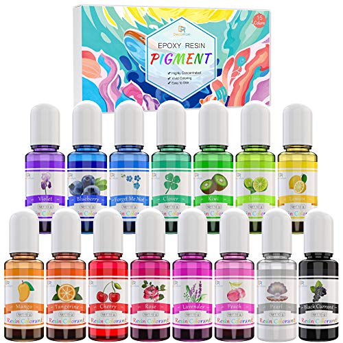 Tinta para Resina EPOXITEC (10ml) - 15 Cores DecorRom - Tinta, tinta de arte e esmalte - 15 cores, 10ml, resina epoxy, arte
