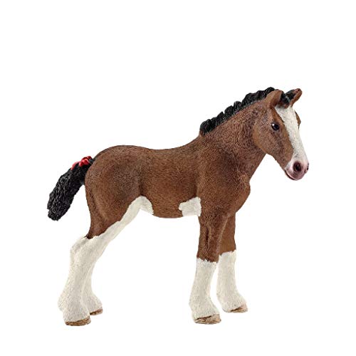 Figura SCHLEICH Cavalo Clydesdale Fêmea e Filhote Schleich - Bonecos de ação e brinquedo - cavalo, clydesdale, fêmea, filhote