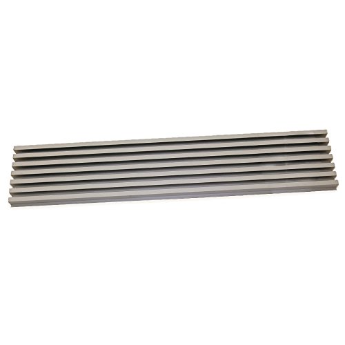 Grelhador de Placas EMUCA 600 Mm (Alumínio - 60x6 cm) Emuca - Aquecimento, ventilação e ar condicionado - anodizado, alumínio, placas, suporte