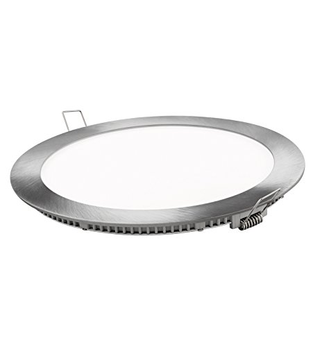 Plafon Led Redondo MATEL 18 W Branco Frio Prateado MATEL - Luminárias Decorativas - led, 18 w, branco frio, prateado