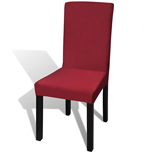 Cobertura de Assento para Cadeira VidaXL 6X (Bordô) vidaXL - Roupa de cama e cama - cobertura, assento, cadeira