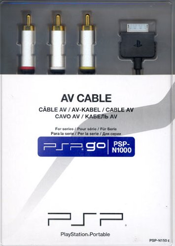 Adaptador SONY PSPgo AV Cabo (PSP - Preto) Sony - Cabos de áudio e vídeo - adaptador, av, cabo, NTSC, televisor