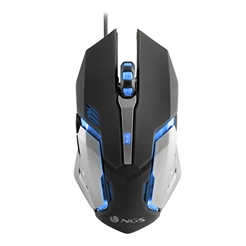 Rato Gaming NGS GMX-100 (Ótico - 2400 dpi - Preto) NGS - Ratos e trackballs - ótico, 2400 dpi, gaming, preto