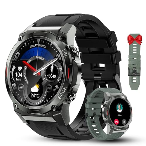Smartwatch OuKITEL BT50 (Bluetooth - Silicona - Preto) OUKITEL - Óculos inteligentes - bluetooth, silicona, preto, lcd, li-po