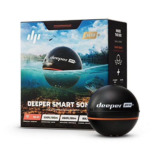 Localizador de Peixes DEEPER PRO+ Preto (Recondicionado Como Novo) Deeper - Acessórios de rádio de comunicação - digital, lcd, preto, 80m