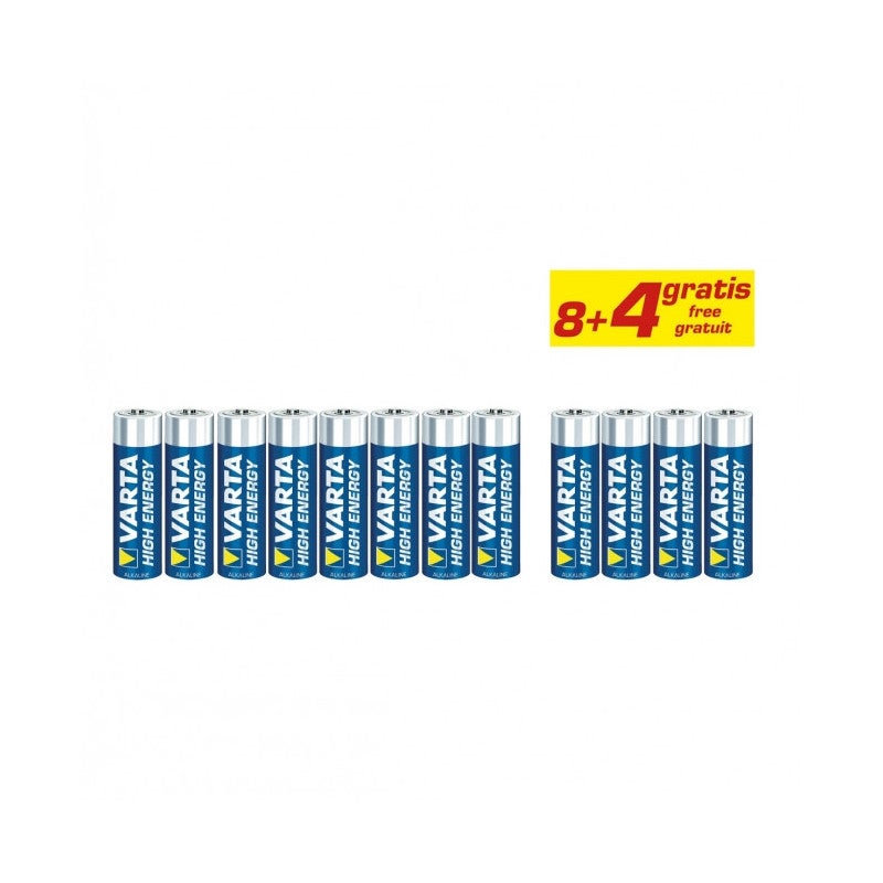 Pilhas Não Recarregáveis VARTA Longlife Power (8+4 unidades) Varta - Baterias de uso geral - pilhas não recarregáveis, varta longlife power, 8+4 unidades