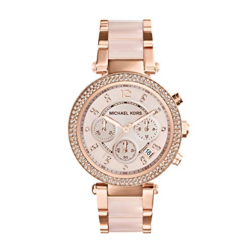 Michael Kors Mk5896 Relógio para Mulher Aço Inoxidável Preto Michael Kors - Relógios - aço inoxidável, preto, branco, elegante