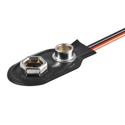 Porta Bateria CABLEPELADO 6LF22 (Recondicionado Como Novo) CABLEPELADO - Baterias - 6lf22, 9V, plástico preto, cabos