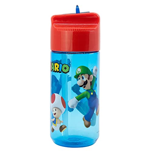 Garrafa Térmica SUPER MARIO (430 ml - Azul) Stor - Garrafas de engarrafamento - 430 ml, resistente a riscos, 120ºC, sem BPA