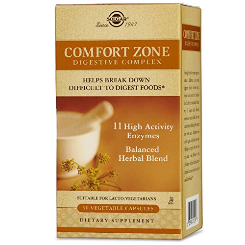 Suplemento Alimentar SOLGAR Comfort Zone (90 veg caps) Solgar - Banho e corpo - digestão, enzimas, probióticos, 90 cápsulas