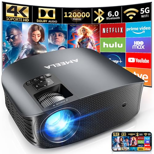 Projetor AMEELA com Suporte (Full HD - 250 Lumens) AMEELA - Projetores multimídia - full hd, 250 lumens, suporte, compacto
