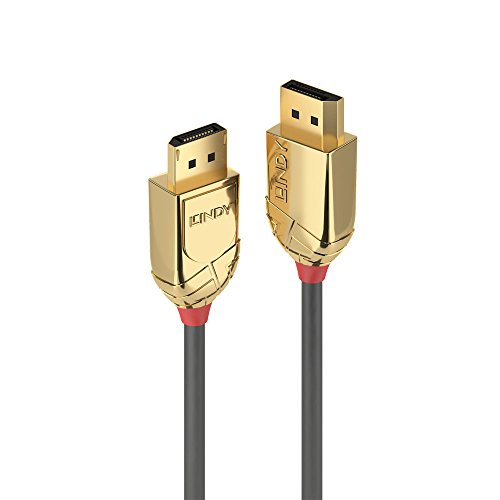 Cabo de Dados GOLD LINE (DisplayPort - 3 m - Preto) Lindy - Cabos de áudio e vídeo - displayport, 3m, preto