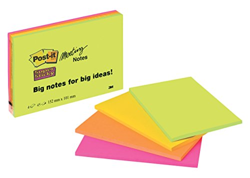 Bloco de Notas Autocolante POST-IT Super Sticky Post-It - Notas autoadesivas - autocolantes, super sticky, removíveis