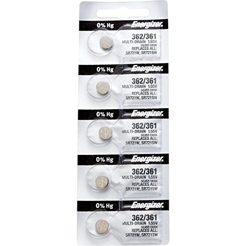 Relógio Desportivo ENERGIZER 362/361 SR721 (Bluetooth - Preto) Energizer Batteries - Baterias de uso geral - relógio desportivo, energizer 362/361 sr721, bluetooth, preto, bateria ião-lítio, compatibilidade apple watch