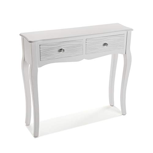 Avery Versa Console de entrada estreita com gavetas VERSA - Mesas de Sofá - console, entrada estreita, gavetas, MDF, branco