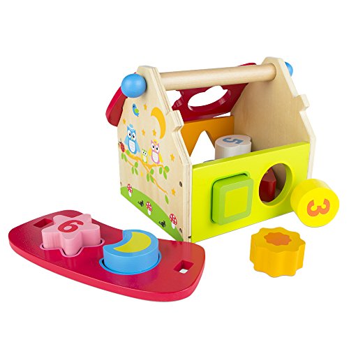 Brinquedo de Construção COLORBABY Casa em Forma COLORBABY - Brinquedos - brinquedo, construção, colorbaby, casa em forma, mola, figuras geométricas