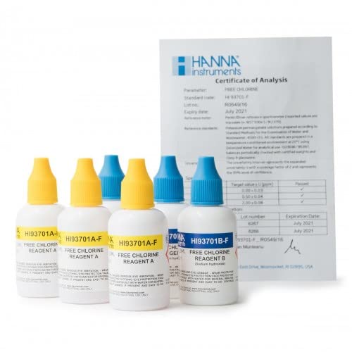 Teste de água para piscina HANNA Hi93701-F Salvador Escoda - Produtos químicos de laboratório - cloro livre, piscina, fotómetro