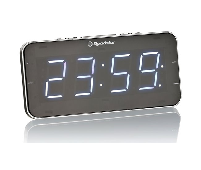 Rádio Despertador ROADSTAR CLR-2615 (Preto - Digital - Função Snooze - Pilhas) Roadstar - Radios - digital, snooze, pilhas