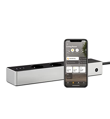 Tomada Inteligente EVESMARTIN Energy Strip (3 Tomadas) Eve - Filtros de linha e supressores de surtos - 3 tomadas, voz controlada, consumo elétrico