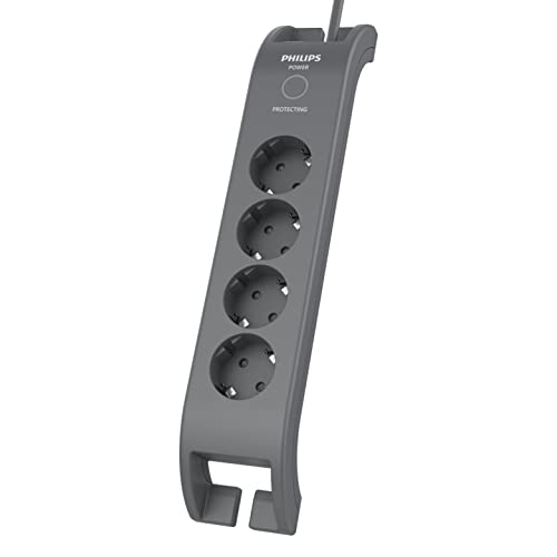 Extensão Elétrica PHILIPS Spn3040C/10 4 Tomadas Preto Philips - Fios e cabos elétricos - 4 tomadas, preto
