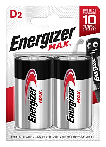 Pilhas Não Recarregáveis ENERGIZER Household Battery Energizer - Baterias de uso geral - 1,5 V, alcalino, cilíndrico, 2 unidades