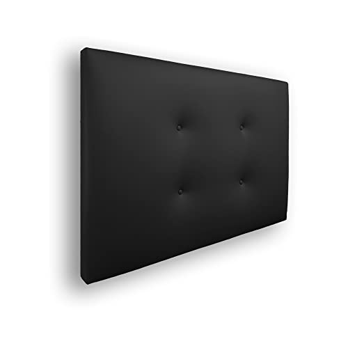 Cabeceira para Cama Silcar Home Carlo | Preto Tapicería Silcar - Cabeceiras e peseiras - cabeceira, preto, madeira, polipiel