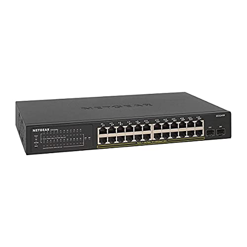 Switch NETGEAR GS324TP L2 10/100/1000 PoE Netgear - Concentradores e comutadores - Switch, netgear, gs324tp, l2, 10/100/1000, poe