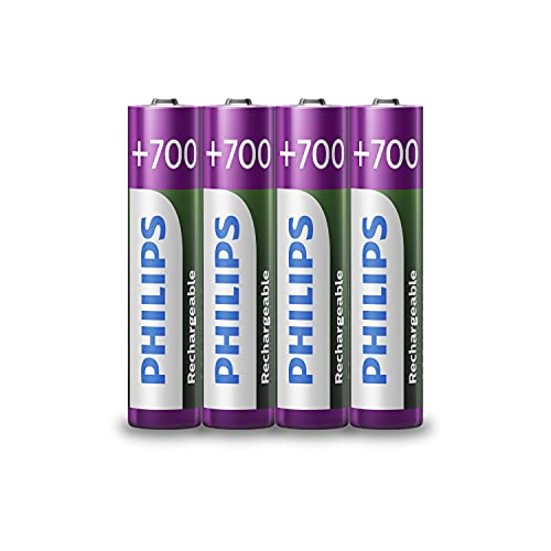 Pilha Recarregável PHILIPS R03B4A70/00 AAA Philips - Baterias de uso geral - 700 mAh, universal, 12 v, AAA