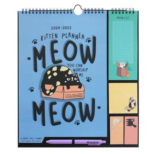 Calendário ERIK EDITORES de Parede 2024-2025 Meow Meow Grupo Erik - Calendários, organizadores e planejadores - calendário, parede, meow meow, 2024-2025