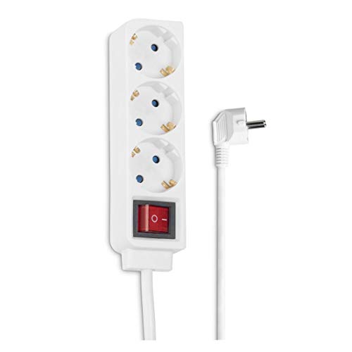 Extensão Elétrica HAMA 00122191 | Branco (Electricidade e Domótica) Hama - Filtros de linha e supressores de surtos - extensão elétrica, branco