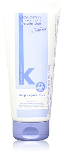 Máscara para o Cabelo SALERM COSMETICS KERATIN SHOT Deep Impact Plus (200 ml) Salerm - Shampoo & condicionador - keratina, deep impact, 200 ml
