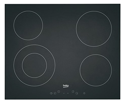 Placa de Vitrocerâmica BEKO HIC64401 (Elétrica - 59.2 cm - Preto) BEKO - Cooktops - elétrico, vidro, preto, 59.2 cm