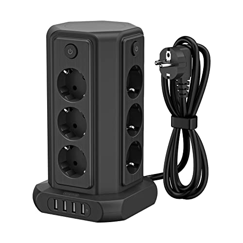 Extensão Elétrica NTONPOWER 1080 Julios (Preto) NTONPOWER Technology Co.,Ltd - Fios e cabos elétricos - extensão elétrica, ntonpower, 1080 julios, preto