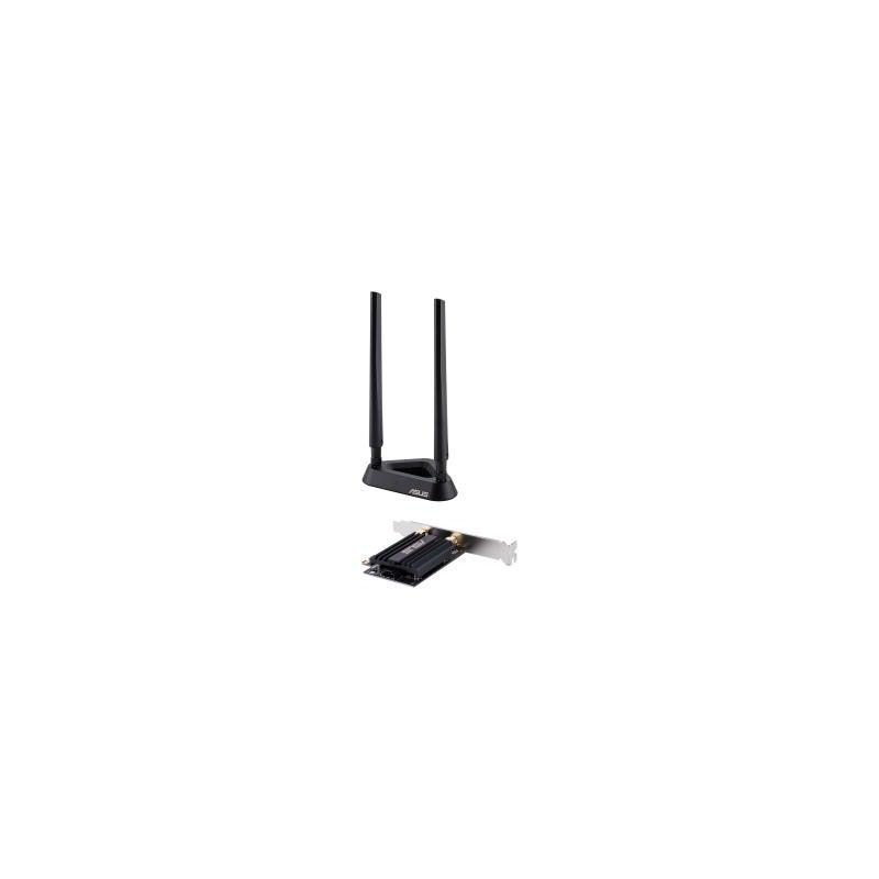 Placa de rede ASUS PCE-AX58BT | Preto (Rede) ASUS - Placas e adaptadores de rede - placa, rede, asus, pce-ax58bt, preto