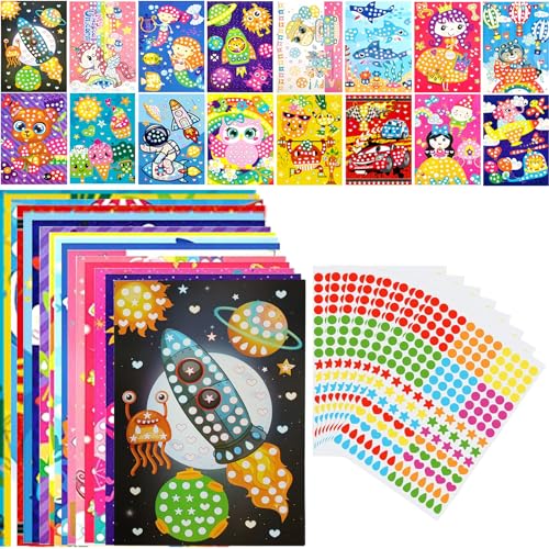 Kit Criativo Yoirzit 16 Peças (Idade Mínima: 3) Yoirzit - Materiais de arte e artesanato - kit criativo, yoirzit, 16 peças, papel adesivo, crianças