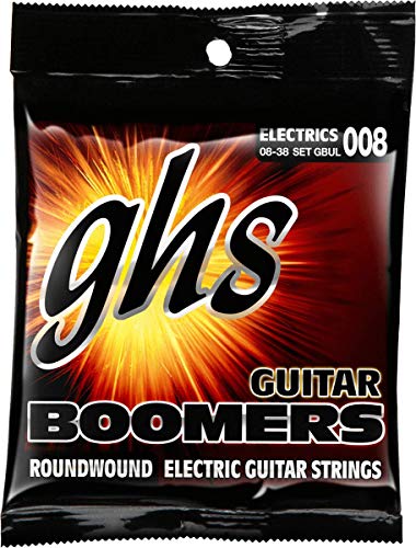 Ghs Boomer Ultra Light 8 String Set For Electric Guitar GHS - Acessórios para guitarra - ultra light, 8 cordas, aço, guitarra elétrica