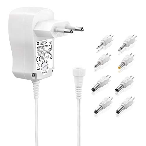 Fonte de Alimentação Universal SONERO PureLink GmbH - Baterias - universal, 3v-12v, 8 adaptadores, voltagem ajustável