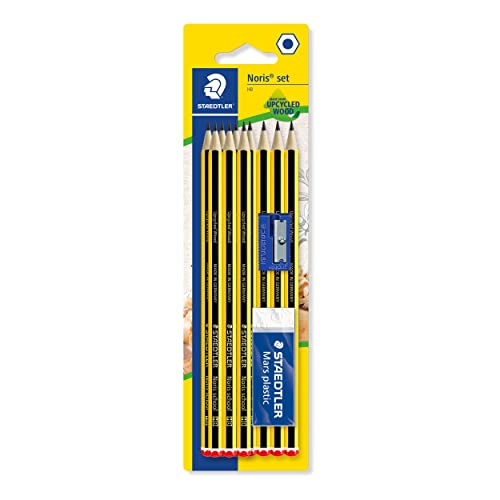 Lápis de Carvão STAEDTLER 121 S1 BK10D (10 Un) Staedtler - Lápis de madeira - desenho, esboço, sombreamento, ponta resistente