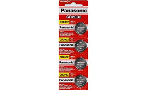 Pilha Recarregável PANASONIC CR2032 (CR2032) Panasonic - Baterias - litio, botão, 3V, 120mAh