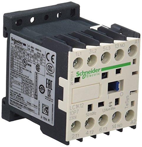Contactor SCHNEIDER ELECTRIC LC1K1210P7 Schneider - Interruptores e relés especiais - contactor, schneider electric, comando auxiliar, controlo tempo funcionamento, comandos auxiliares serie, comandos auxiliares paralelo