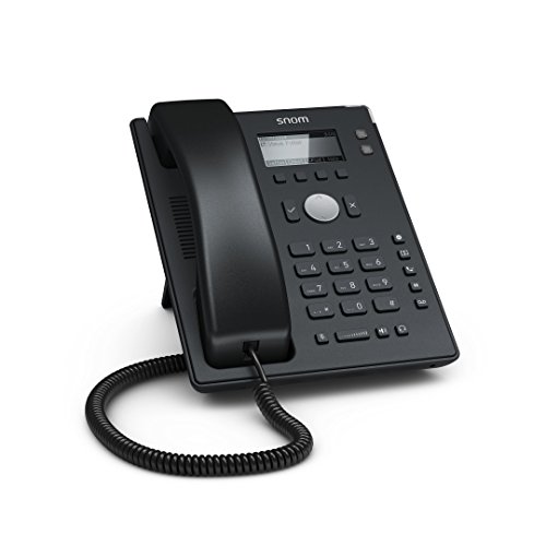 Snom D120 estação de fax com fios 2 linhas Preto Snom - Telefonia - 2 linhas, preto, plug & play, com fios