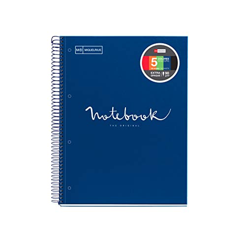 Caderno Pautado Miquelrius A4 Liso 120 Folhas Azul Marinho Miquel Rius - Cadernos e bloco de notas - a4, 120 folhas, liso, azul marinho