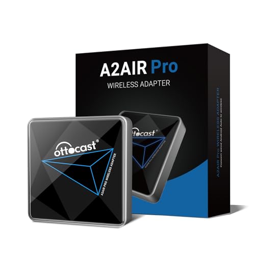 Adaptador de automóvel OTTOCAST A2AIREPRO OTTOCAST - Reprodutores de mídia e streaming doméstico - usb, plug & play, preto