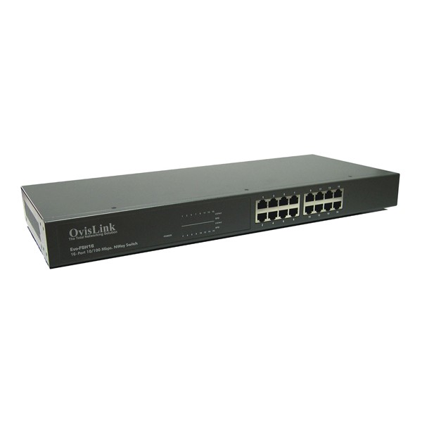 Switch OVISLINK EVO-FSH16 10/100/1000 Mbps Ovislink - Redes - Switch, ovislink, evo-fsh16, 10/100/1000 mbps
