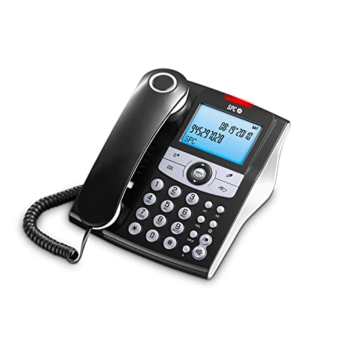 Telefone fixo SPC Elegance ID | Preto (Telefone Fixo) SPC - Telefones com fios - telefone fixo, preto