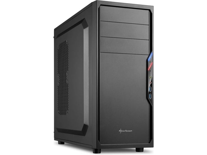 Caixa PC SHARKOON VS4-V (ATX - Preto, Vermelho) Sharkoon - Componentes de computador - ATX, preto, vermelho