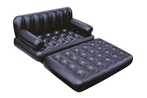 Sofá Insuflável BESTWAY (Preto - Poliéster - 188x152x64cm) Bestway - Sofás - insuflável, 5 funções, plegável, 188x152x64cm